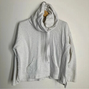 Sunday Women’s Medium Cowl Neck Cream and Silver Pullover